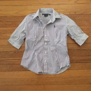 Ralph Lauren 3/4 sleeve button down